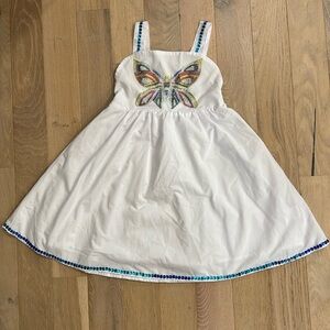 Lola and The Boys Kids Sequin Butterfly Dress.